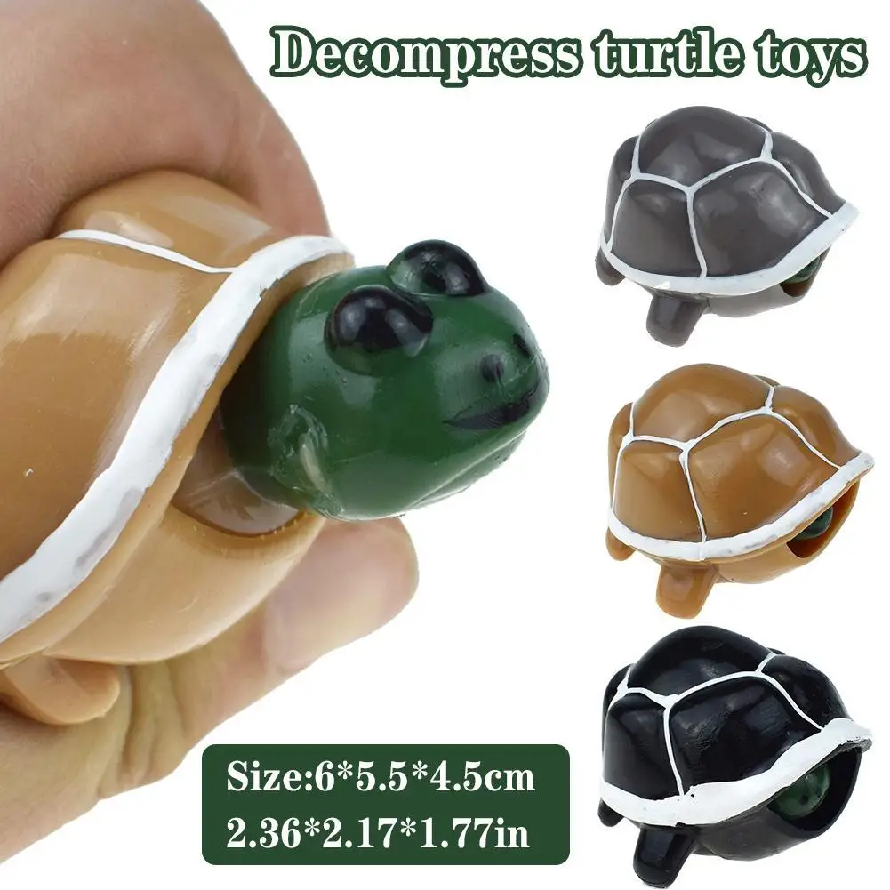 

6 см Симпатичная имитация сжимаемая черепаха 3D вытягивающая голова для детей и взрослых декомпрессионная деформация смешные игрушки