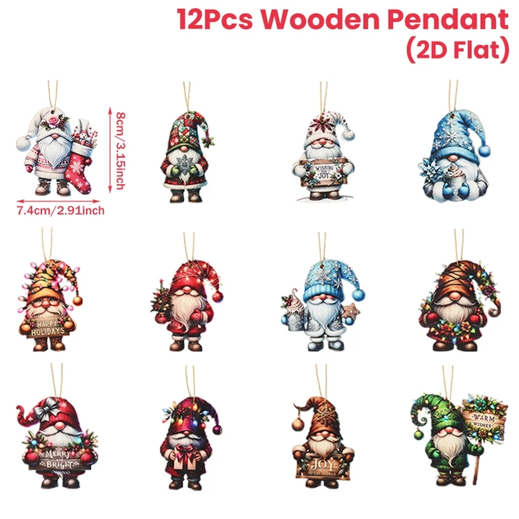 

Рождественский деревянный кулон FENGRISE