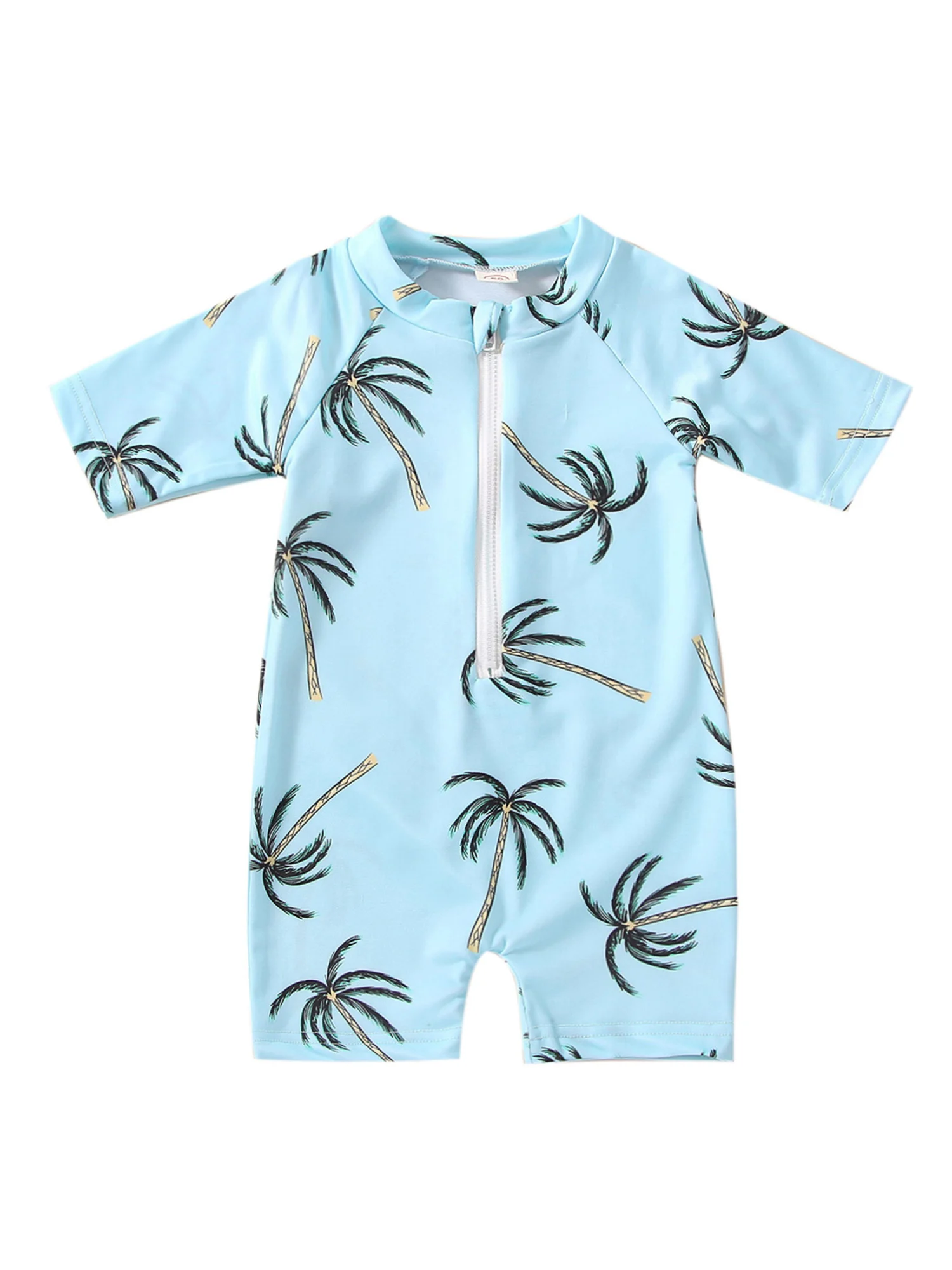 

1-5 Years Old Boys Swimsuits Zip-up Swimswear Toddler
