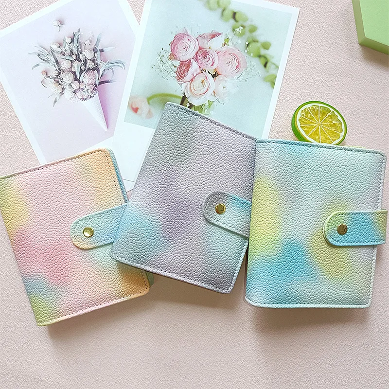 

Новый Блокнот A6/A7 с цветным переходом цвета, блокнот с листьями, блокнот, планировщик, скрапбукинг, подарок, мягкая обложка, креативные школь...