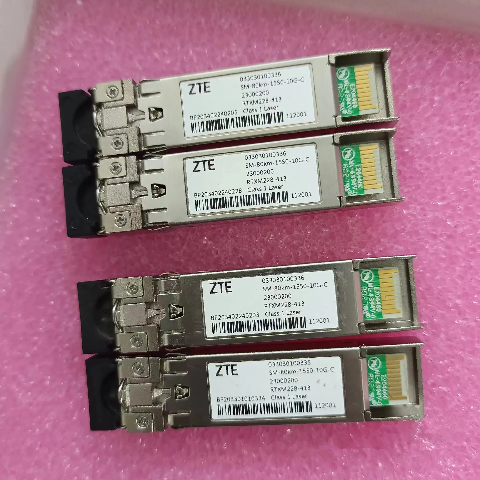 SFP 10gb 80km 1550 Transceiver Switch ZTE 033030100336 SM-80KM-1550-10G-C 23000200 RTXM228-413 1550NM 10GB Module Fiber Optical