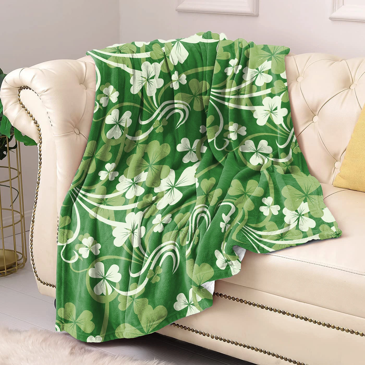 Новое Фланелевое покрывало на День Святого Патрика удобное мягкое плюшевое в