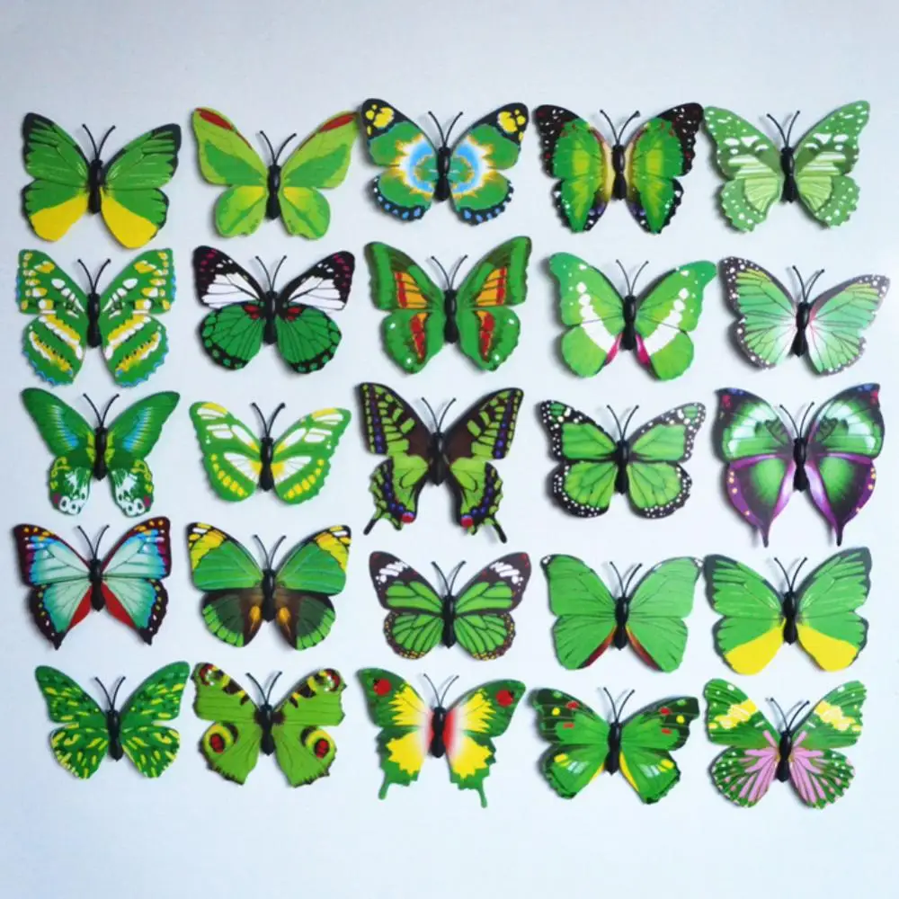 

10Pcs/Set Simulation Butterfly Stick Outdoor Garden Flower Pot Decor Ornament