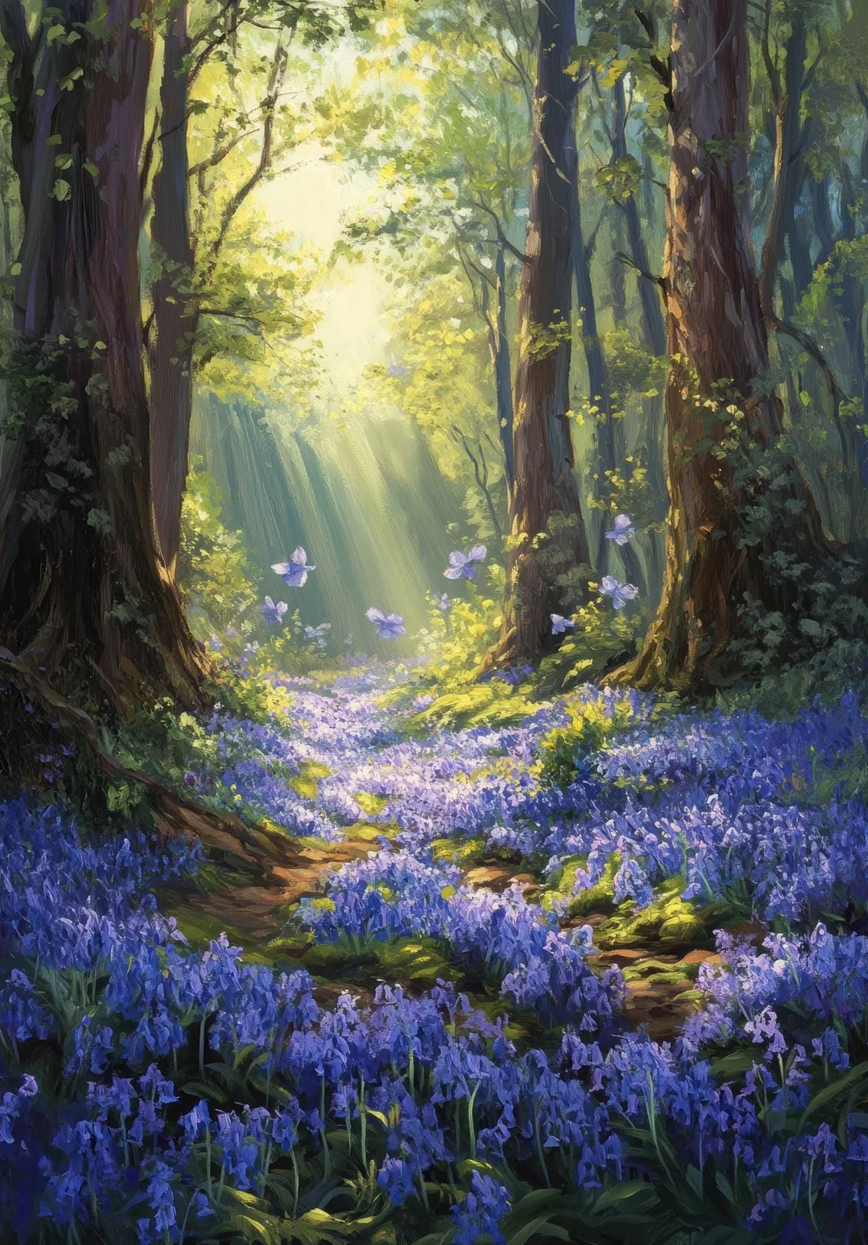 Фея Зачарованный Мистический Лесной Плакат Винтаж Фэнтези Химерная Природа Лес Холст Картина Настенное Искусство Гостиная Домашний Декор