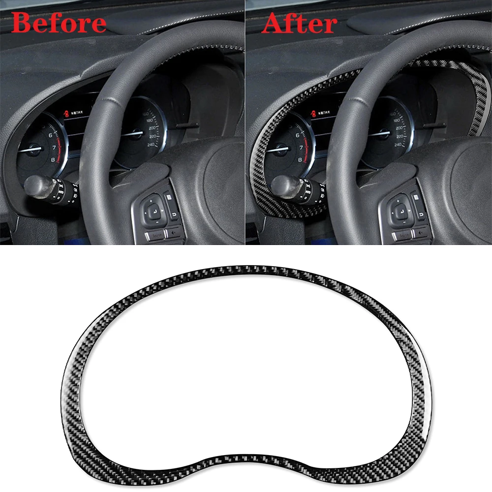 

Car Dashboard Frame Decorate Cover Trim Sticker for Subaru Forester 2013-2018 Auto Inner Accessories Carbon Fiber