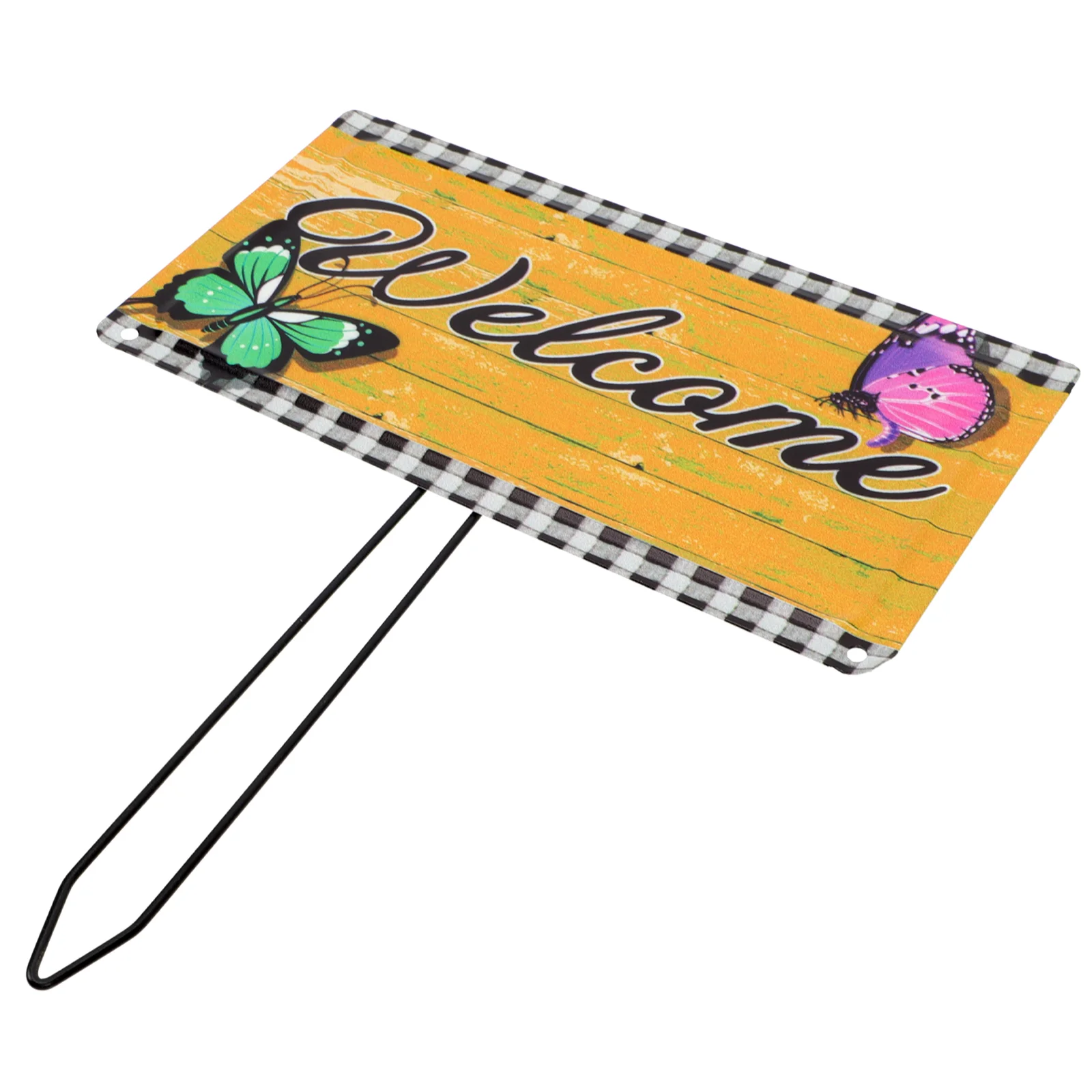 

Welcome Board Garden Plug-in Welcome Sign Outdoor Yard Garden Stake Ornament