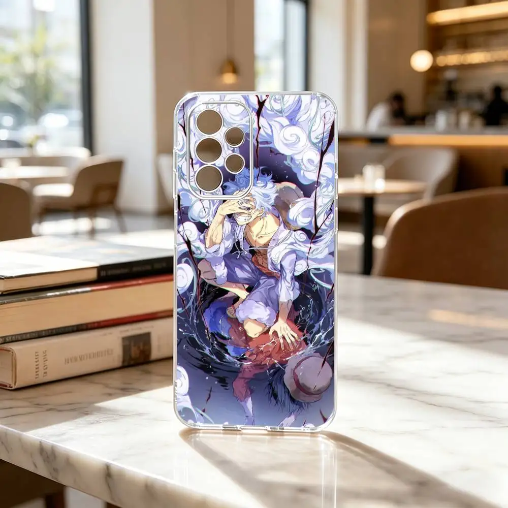 Фото Прозрачный чехол для телефона One Piece Luffy Gear 5 (аниме) для Samsung S25, S24, S21, S22, S23, S30, Ultra, S20, Plus, Fe №2