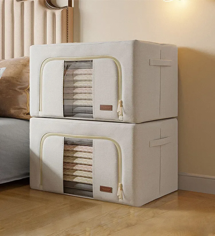 

NEW2023 Fabric Foldable Clothes Storage Box Finishing Wardrobe Toy Storage Cabinet Quilt Storage Pet House Car Trunk Organizer