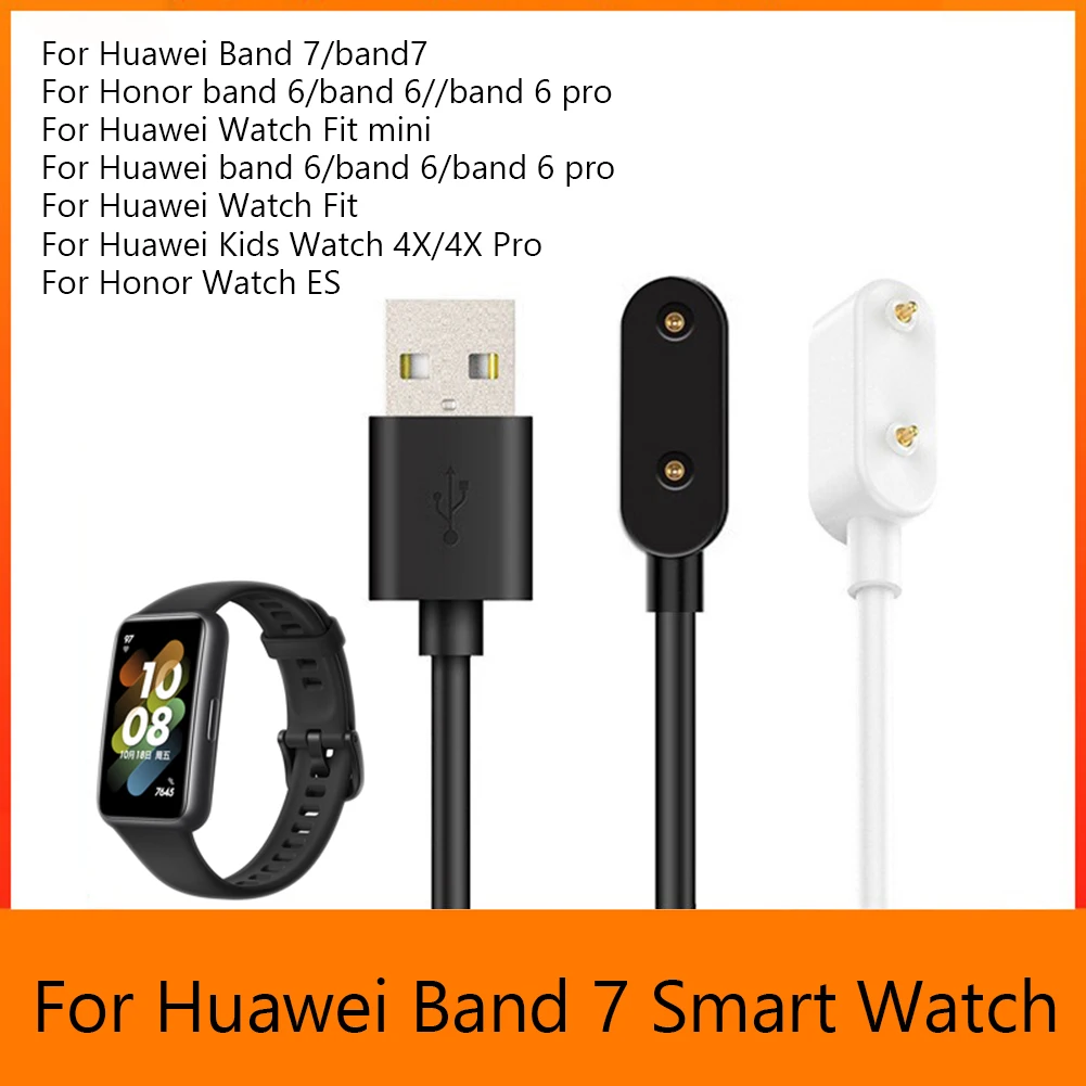 Фото Зарядное устройство 1 м для Huawei Band 7/Honor Band 6/6 Pro/Huawei Watch Fit/ Mini Smart Watch, Портативный USB-кабель для быстрой зарядки, адаптер питания №2