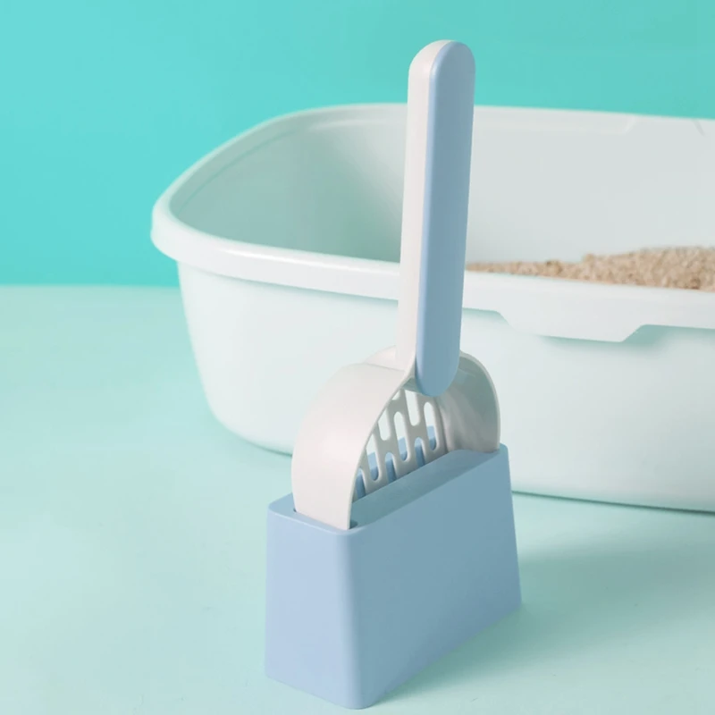 Лопата для кошачьего туалета пластиковая лопатка кошачьих какашек с основанием