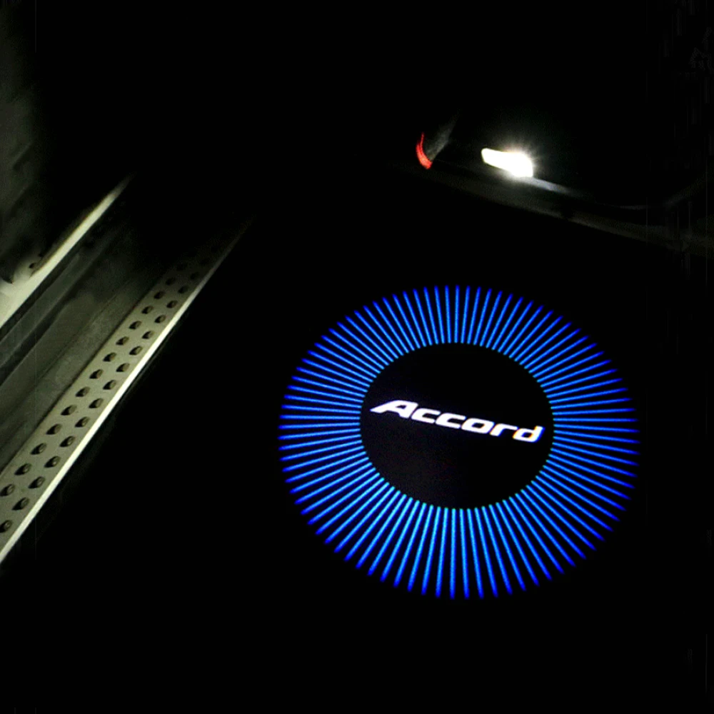 

2pcs Accord Welcome Light For Honda Car Door Light Accord Logo Shadow Lamp For Honda Accord Car Styling Honda LED Insignia Light