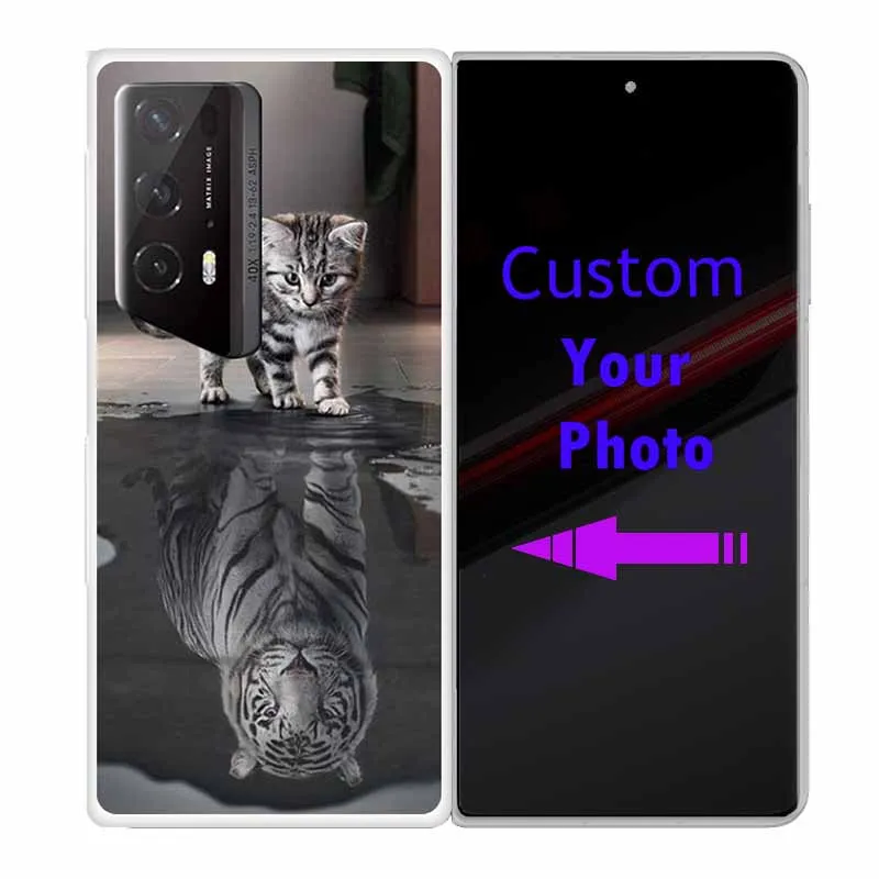 Для Honor Magic V2 RSR Porsche Чехол Жесткий пластиковый ПК Прозрачная задняя крышка для MagicV2