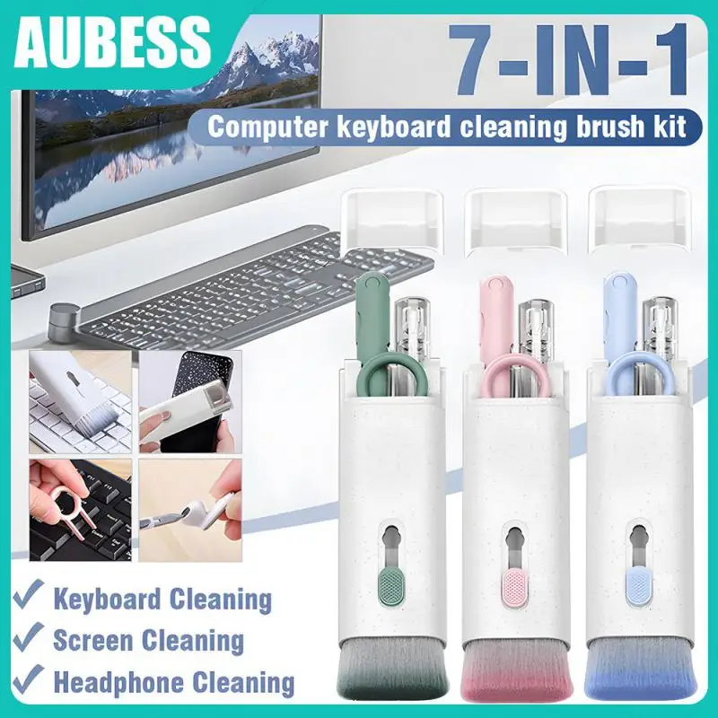 

Earphone Cleaning Pen Retractable Multifunctional Cleaner Keycap Puller Kit Earphone Lectronics Cleaner Cleaning Tools