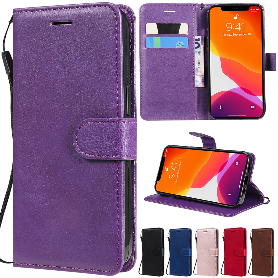 

Wallet W/Lanyard Flip Leather Case For iPhone SE 2022 13 Pro Max 12 Pro Max 11 Pro Max SE 2020 X XR XS Max 8 7 6 6S Plus 5 5S SE