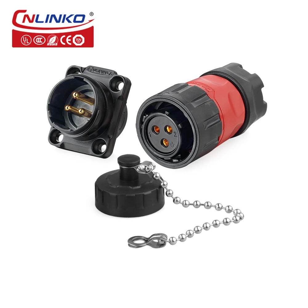 Cnlinko M20 водонепроницаемый IP67 авиационный разъем 2/3/4/5/7/9/12 Pin нажимной панельный