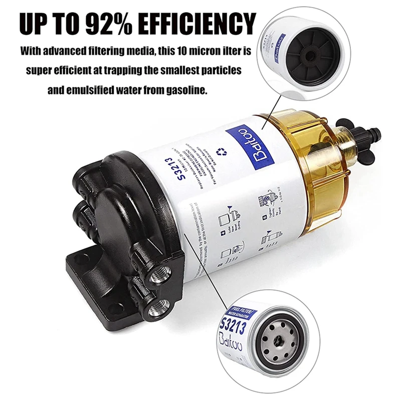 Топливный Сепаратор Воды S3213 3/8 дюйма фильтр в сборе из АБС-пластика +