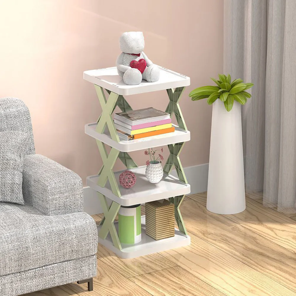

Household Shoe Cabinet Multi-Layer Storage Small And Convenient Can Be Freely Combined Rounded Corners Plastic Storag