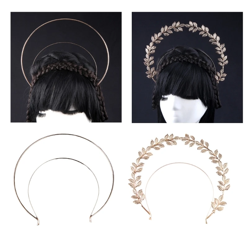 

Элегантная повязка на голову в форме листа, диадемы принцессы, головные уборы для театрализованного представления, выпускного