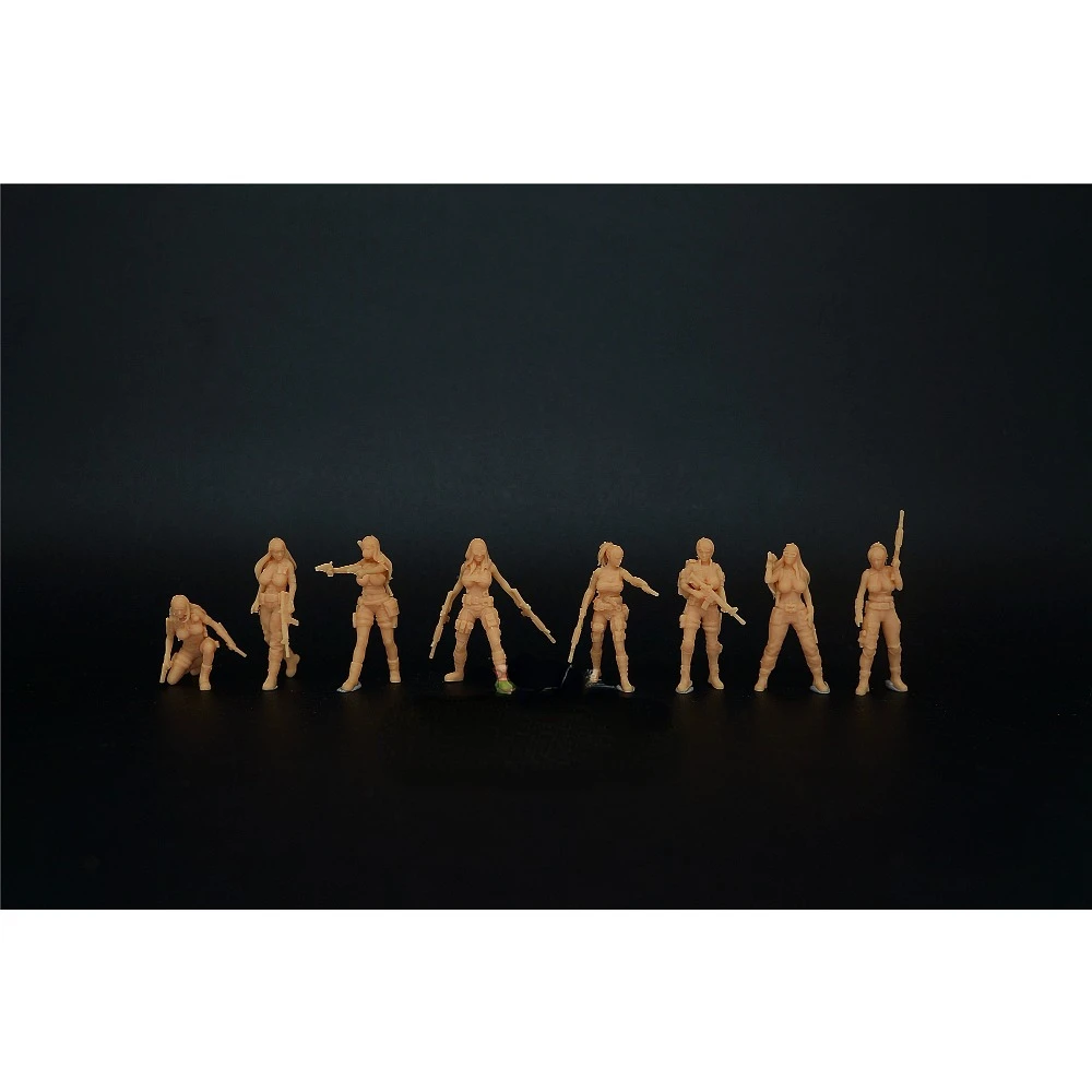 1/72 Современная Красота Девушка-наемник женщина-солдат геном 8 человек