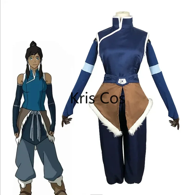 Фото FC6Аниме Легенда о Корре, карнавальный костюм, сезон 4, Ava-tar The Last Airbender Korra, карнавальный костюм, полный комплект @ FC8! №1
