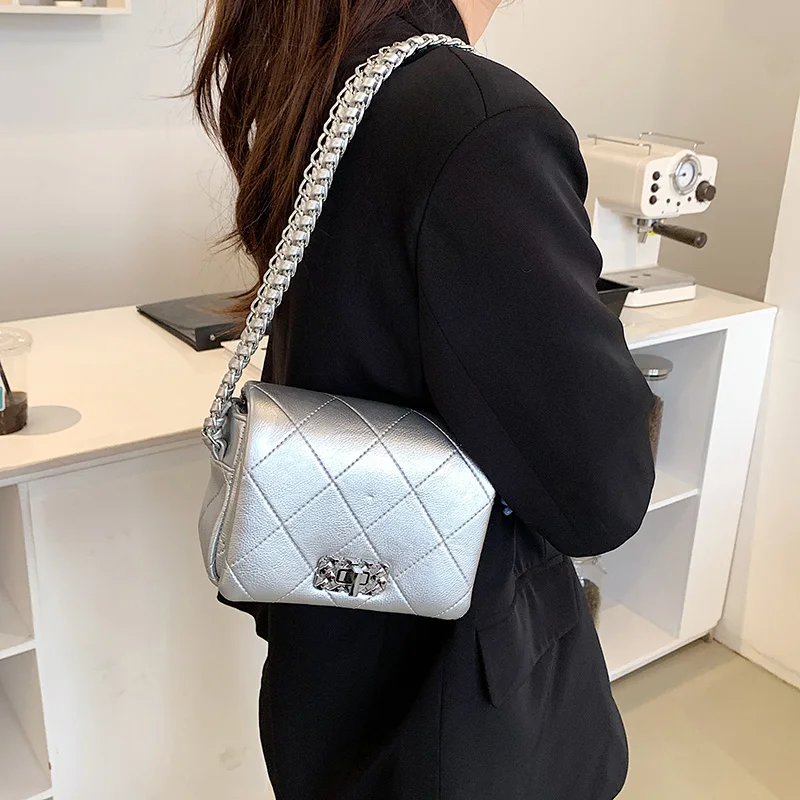 

Брендовые квадратные сумки для женщин, сумка через плечо с вышивкой, роскошные кошельки и сумочка, дизайнерская сумка через плечо, Толстая с...