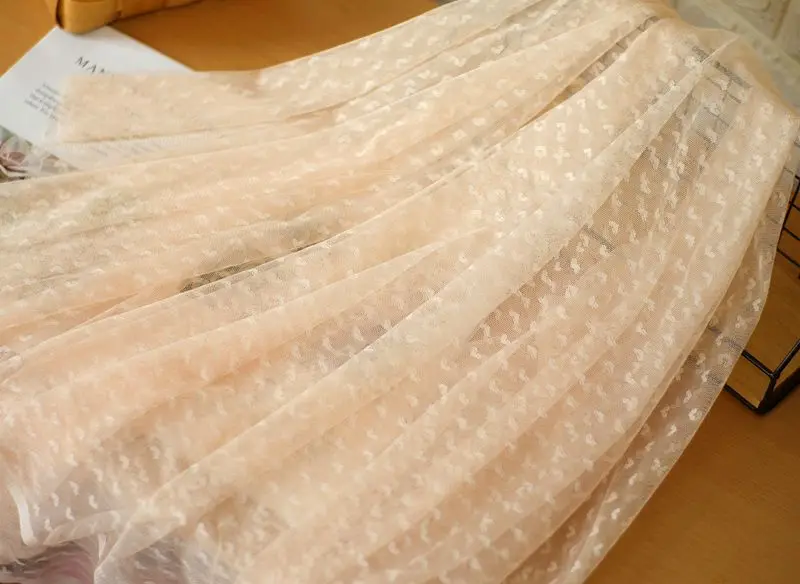 Сетчатая ткань в форме сердца платье лошади детская одежда сделай сам пышная