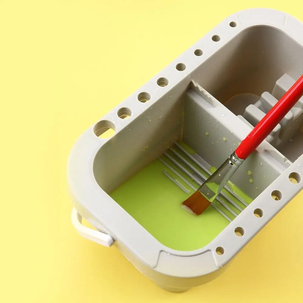 Многофункциональный портативный ящик для хранения кистей художников с крышкой и