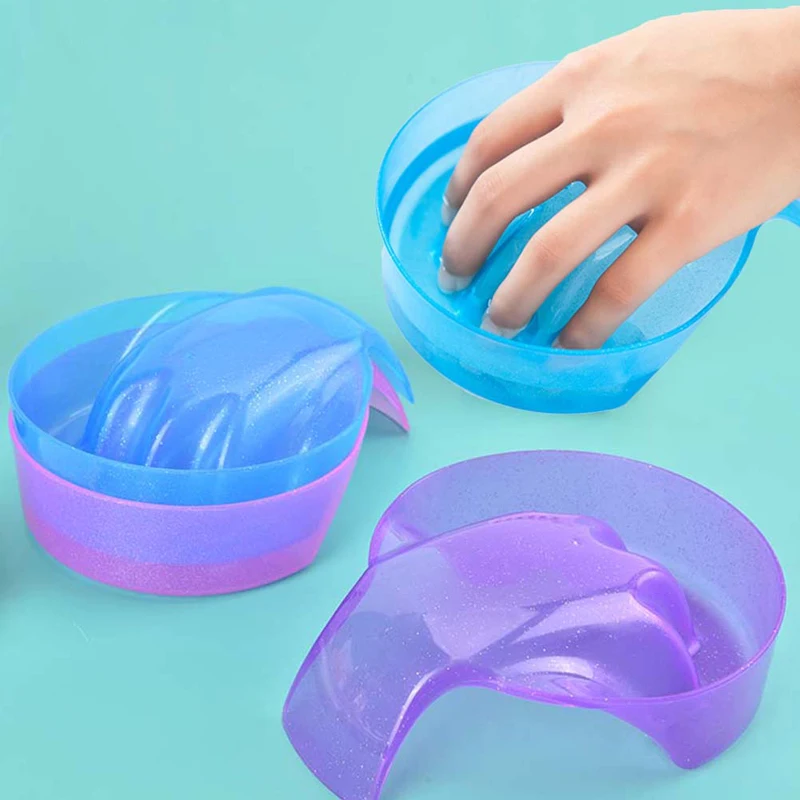 1PC Nail Art Hand Wash Remover Soak Bowl DIY Salon Spa Bath Palm Rest Nail Supplies