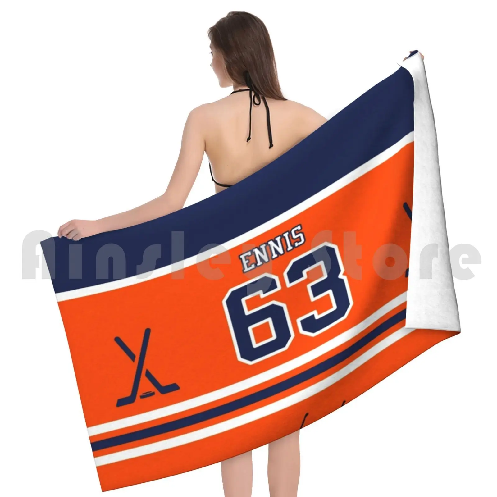 Фото Тайлер Эннис # Ręcznik kąpielowy Edmonton 63, пляжная подушка Tyler Ennis Tyler Ennis Wayne Gretzky, Канада, США, шайба Team Club №5