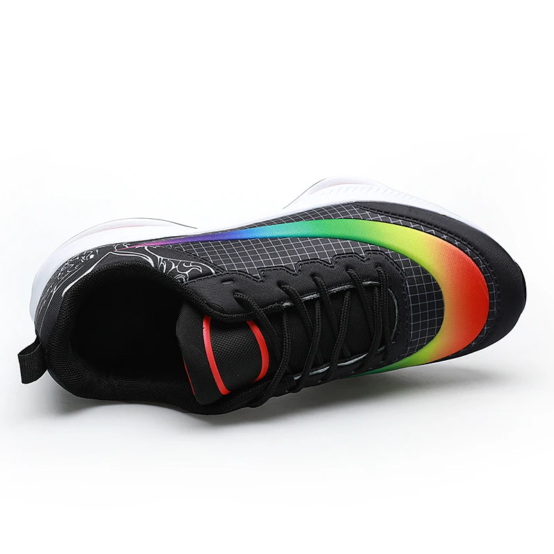 Air Cushion Male Sneakers Breathable Sport Running Shoes Men Lace-up Damping Athletic Gym Training Shoes Fashion Casual Footwear