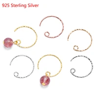 10pcs 925 sterling silver ear earwires diy earring ear hooks for beads jewelry making supplies findings accessories