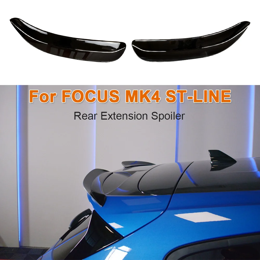 

Задний удлинитель для хэтчбека Ford Focus ST-Line MK4, спойлер из АБС-пластика и углеволокна для крыши, маленькие задние крылья, автомобильные аксессуары 2019 2020 2021