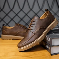 men leather shoes business dress shoes all match casual shoes shock absorbing footwear wear resistant