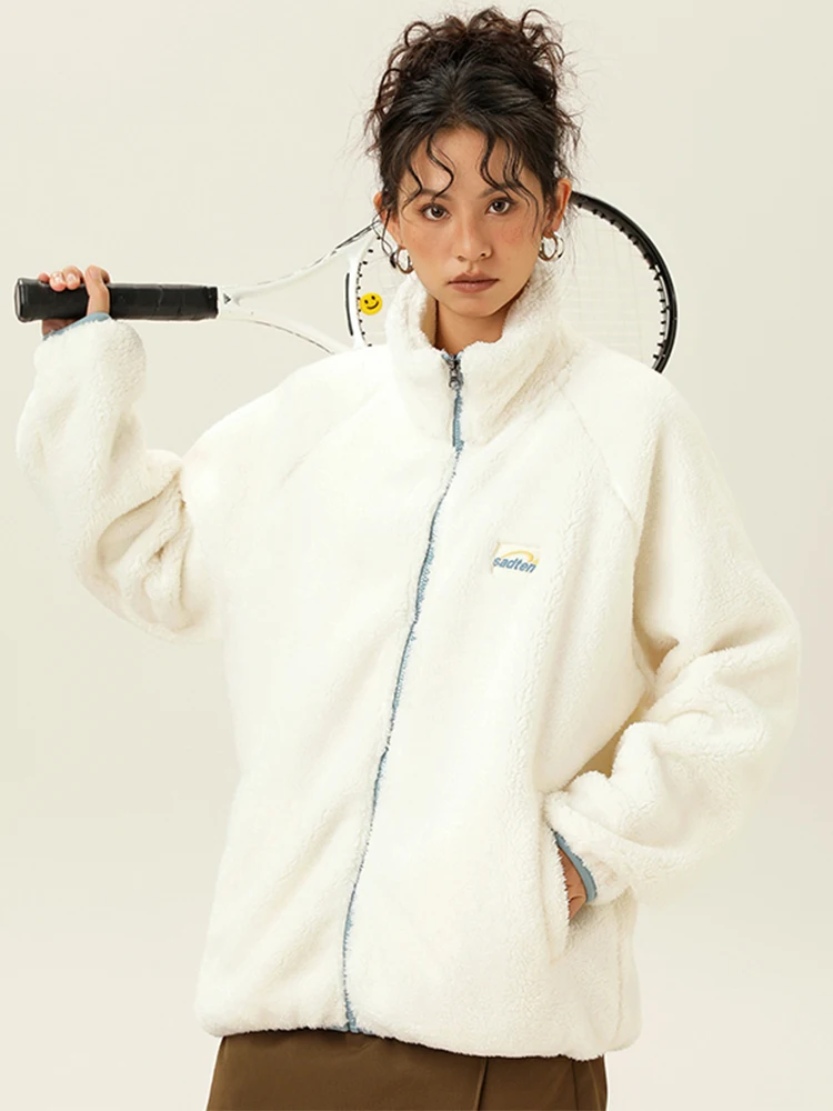 MTVO Maiou Country Fashion Brand Пара Хип-хоп Осень и зима Свободная контрастная цветная