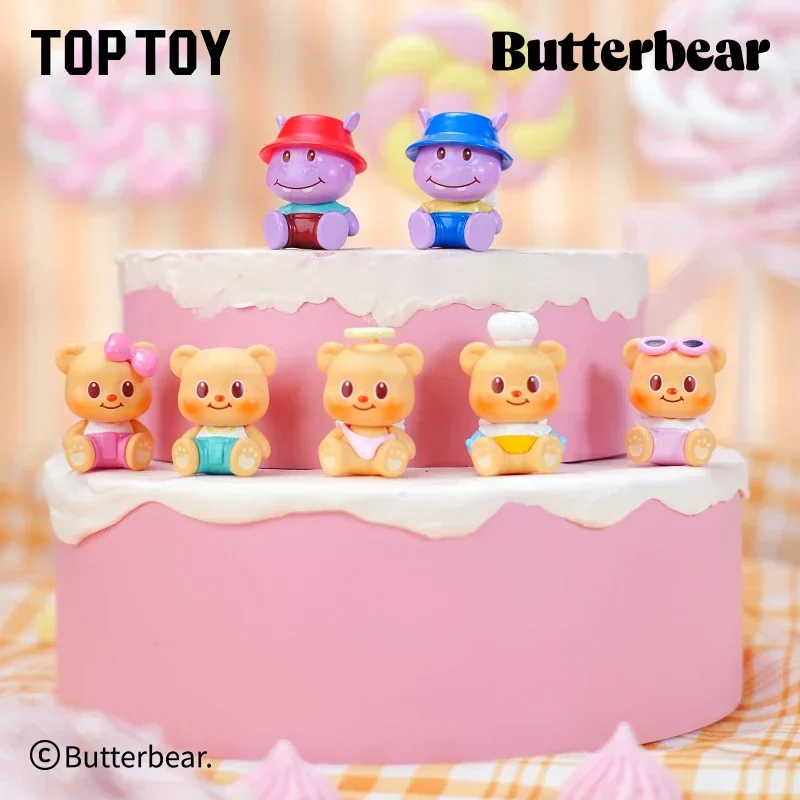 Фото Игрушки-сюрпризы FUNISM Butterbear Mini Magio Sitting Series: коллекционные аниме-фигурки, кавайные куклы в закрытых коробках, подарок №3