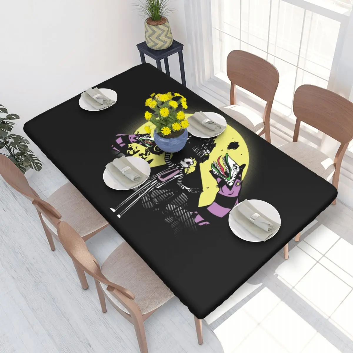 Прямоугольная Ретро винтажная скатерть от жуков маслостойкая Скатерть наружная