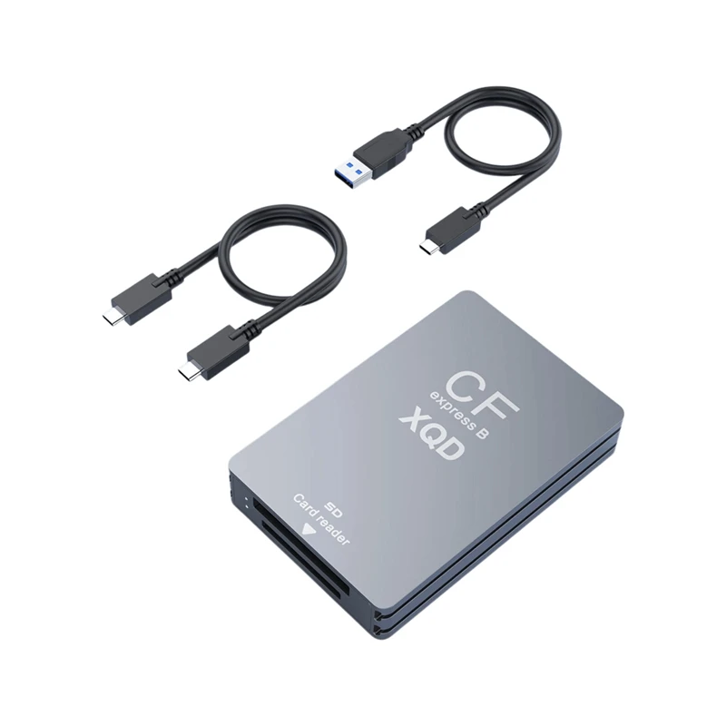 Фото Картридер DT21 USB 3.2 10 Гбит/с для карт CFexpress TypeB XQD и SD, адаптер USB C на USB A/C, высокоскоростной, для кинематограф №5