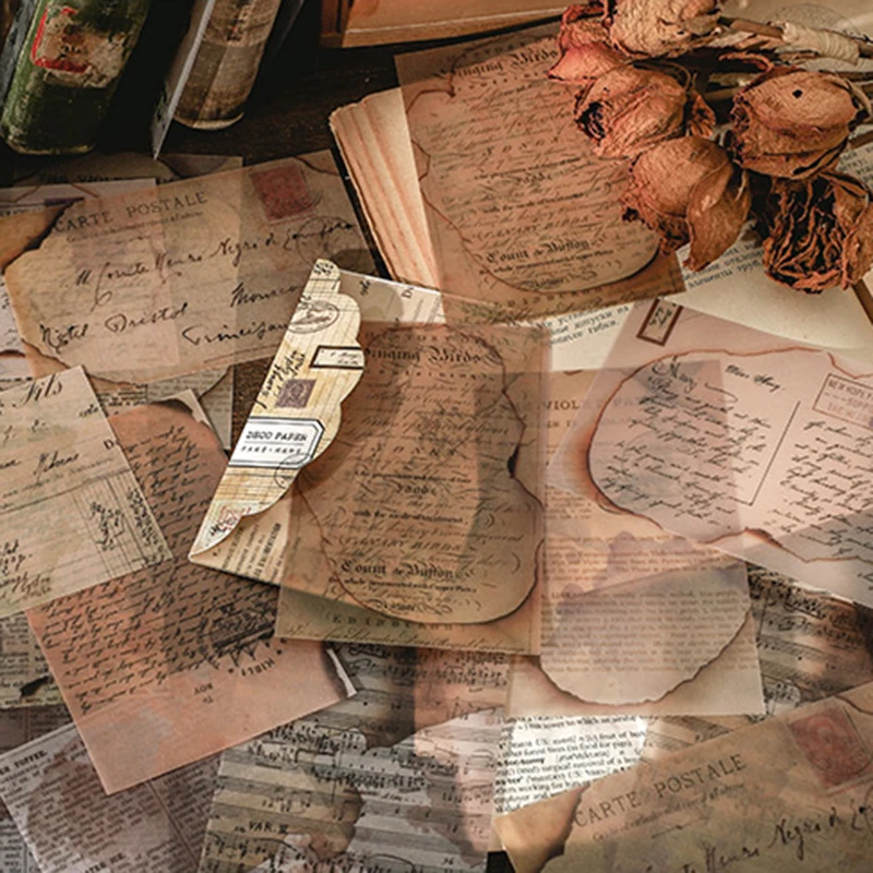 20 листов бумаги ручной работы с цветами дневник нежелательной еды винтажные