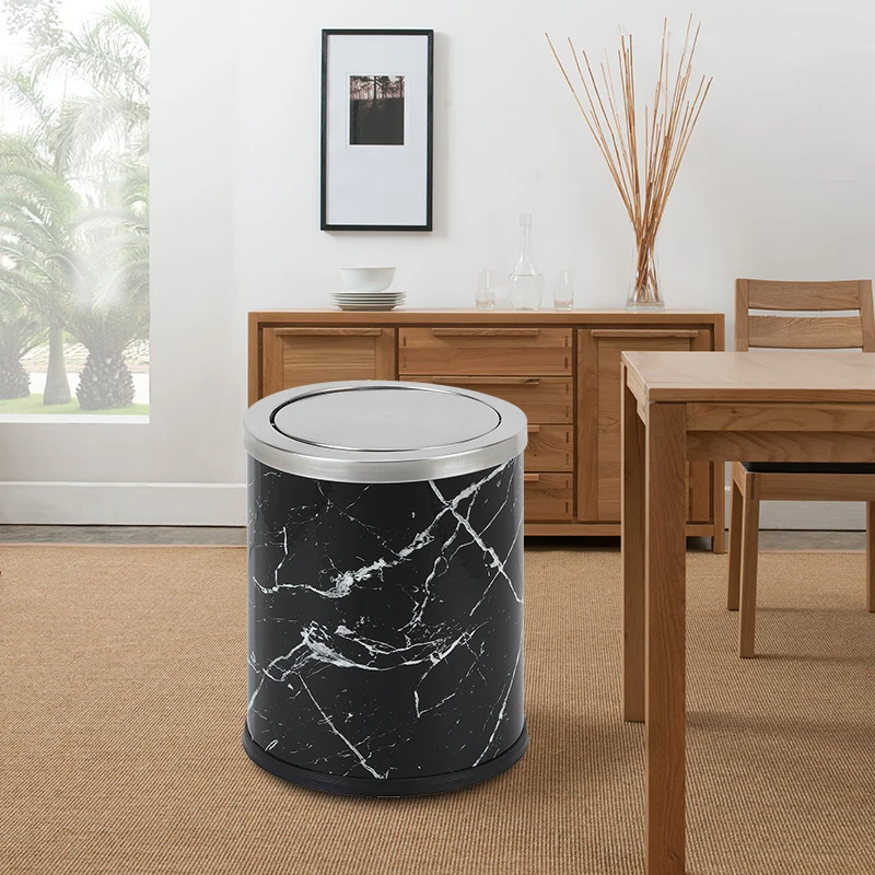

Table Garbage Bin Trash Can Paper Basket Desk Wastebasket Kitchen Wastebin Office Storage Poubelle Kitchen and Household Goods