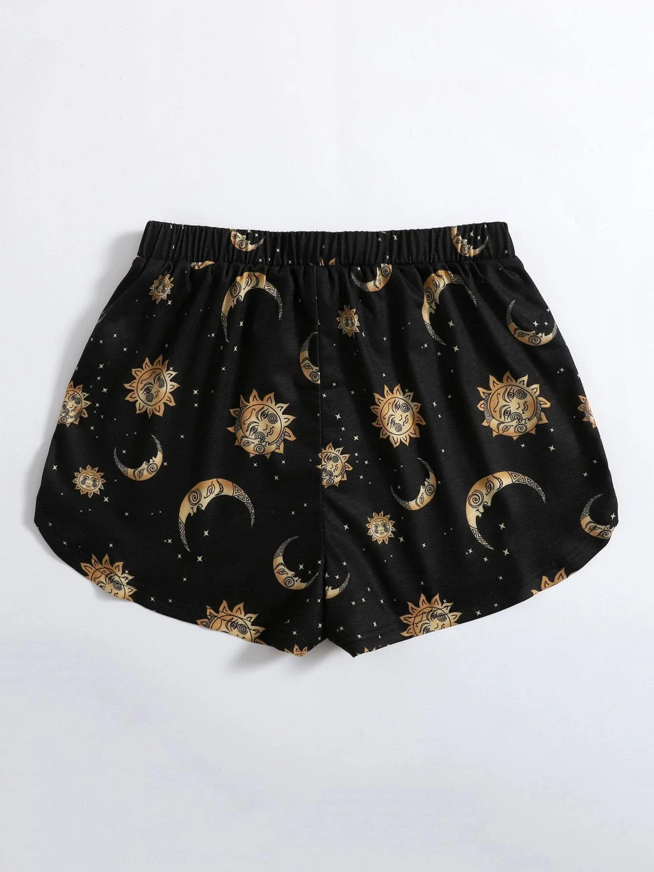 

tops Plus Galaxy Print Shorts