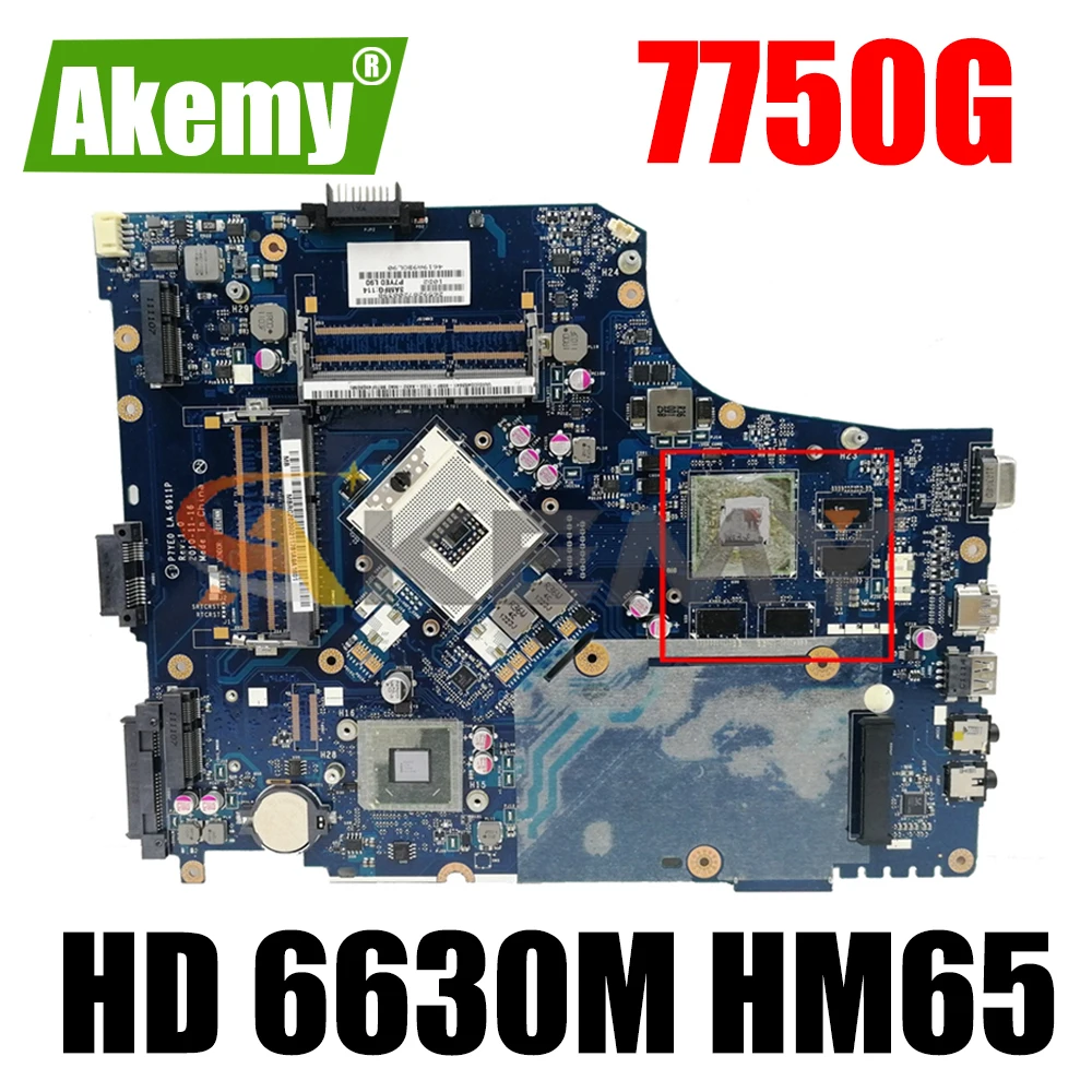 

AKEMY P7YE0 LA-6911P For acer aspire 7750G MBRMK02001 MB.RMK02.001 NBV5E11001 MBRCZ02002 ATI HD 6630M HM65 DDR3
