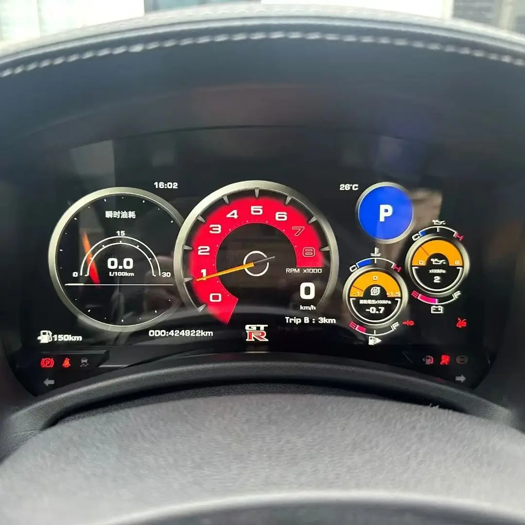 Фото Цифровая приборная панель 12,3 дюйма для Nissan GTR R35, автомобильный ЖК-спидометр, виртуальный кокпит №5