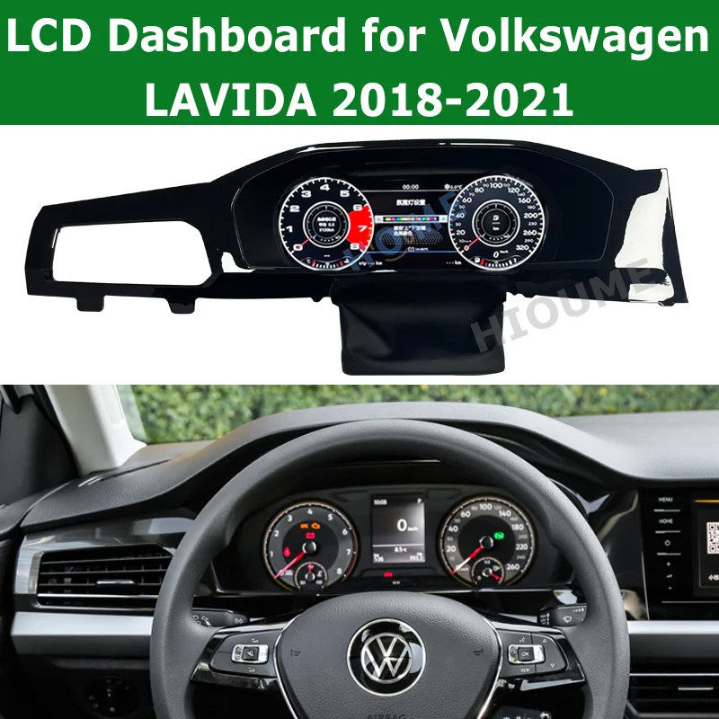 2023 Lates Car Digital LCD Meter Instrument For Volkswagen LAVIDA 2018-2021 Smart Speedmeters Dashboard Cluster Virtual Cockpit