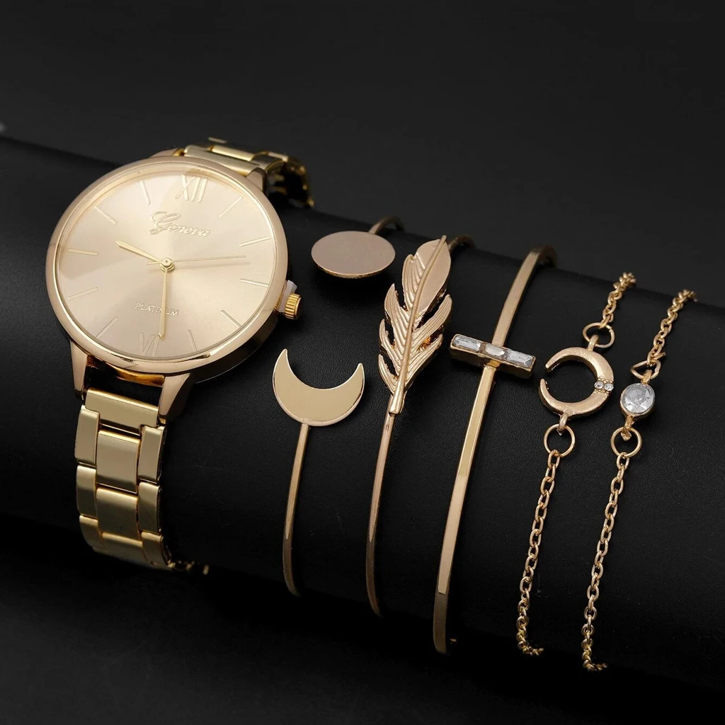 Часы наручные женские кварцевые с браслетом |