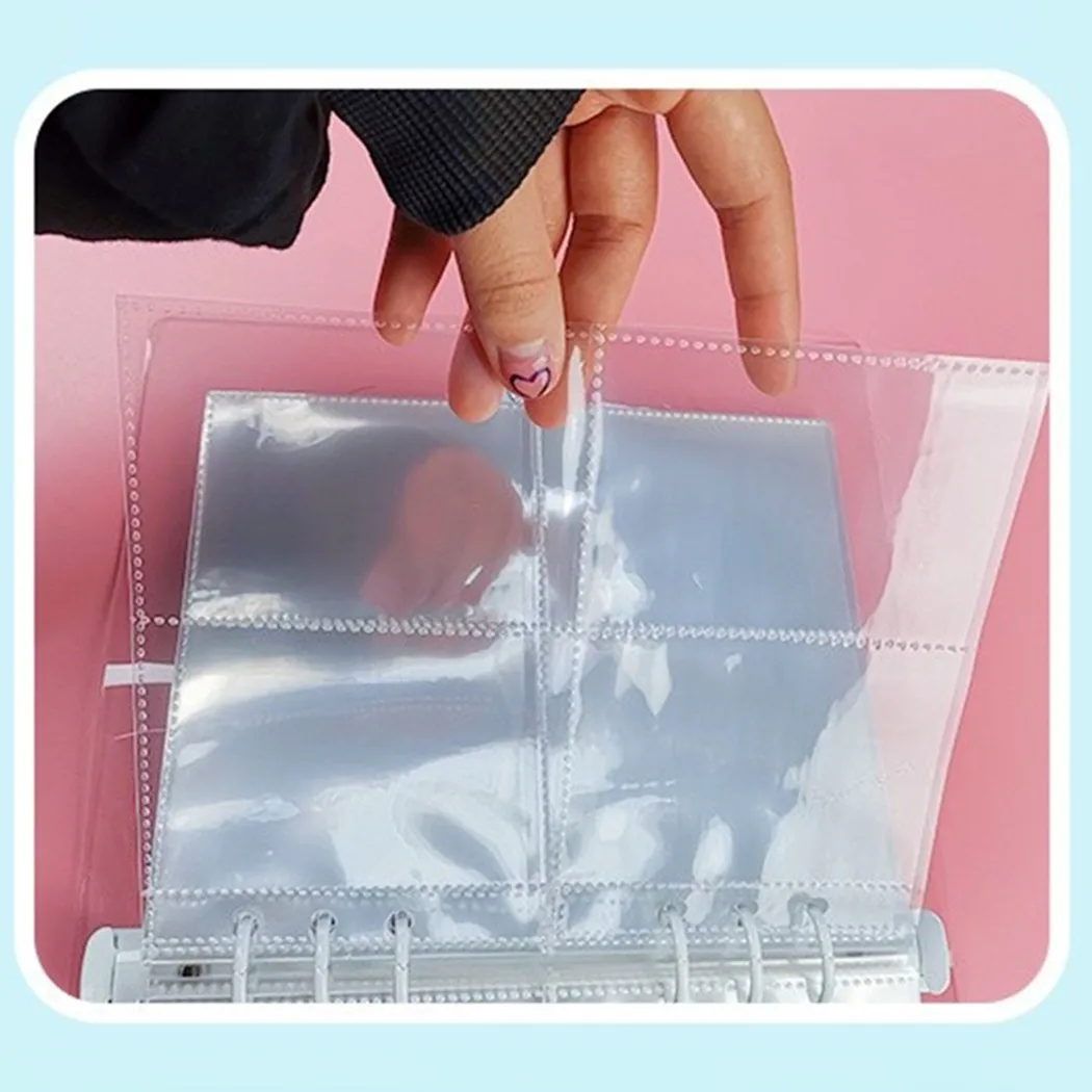 10 шт. стандартные конверты A5 1 P 2 4 прозрачный фотоальбом Binder Refill внутренние рукава