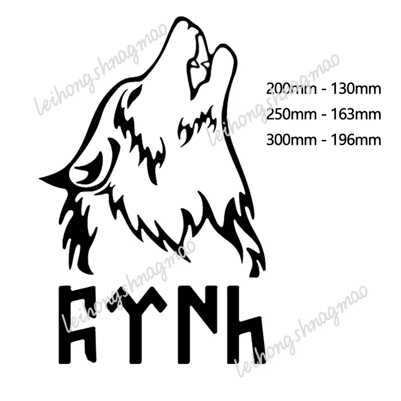 Фото Whl # Забавная наклейка на автомобиль Howl Wolf Türkiye, автомобиль, мотоцикл, ноутбук, хост, внешнее украшение, виниловая наклейка, водонепроницаемая №1