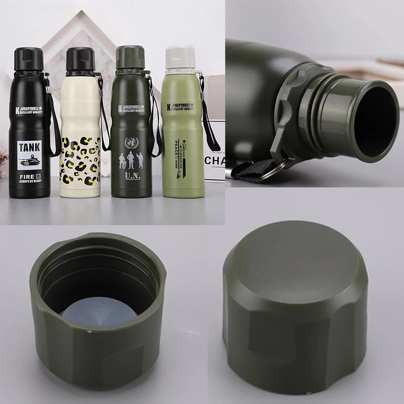 530/750 Thermos Mug With Straw Stainless Steel Thermal Insulation Straight Cup Thermal Water Bottle Tumbler Thermocup 1pcS