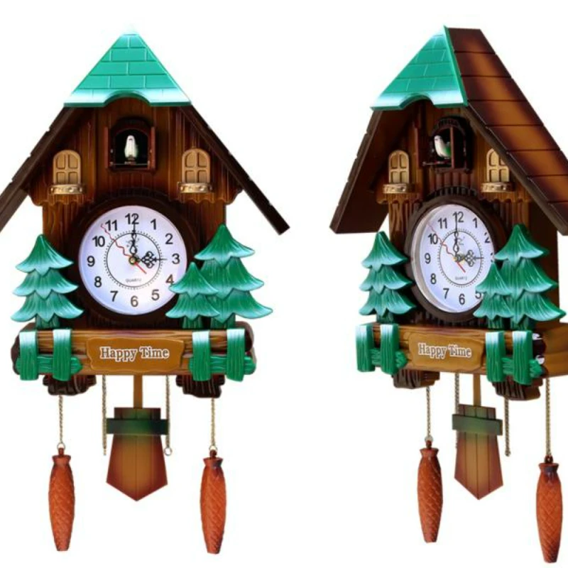 

Настенные часы в европейском стиле, креативные, с музыкой, пасторальное украшение на каждый день, для гостиной, детской комнаты, кукольные ч...