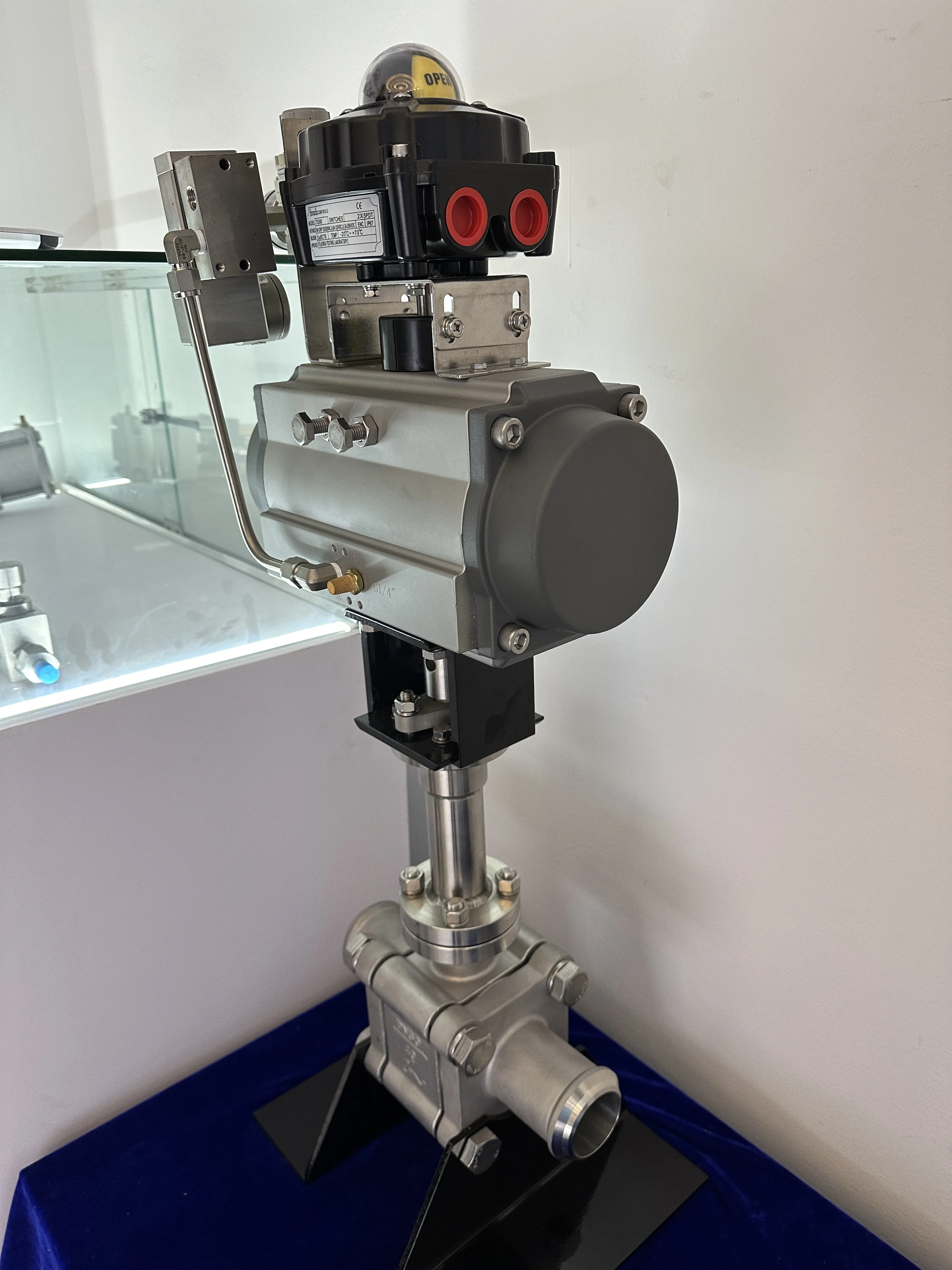 Высококачественный шаровой кран из нержавеющей стали 304 МПа PN16 316 Пневматический