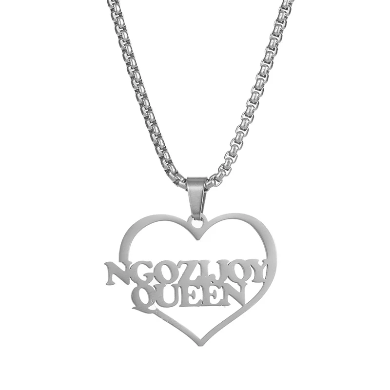 Персонализированное ожерелье с подвеской в форме сердца и двойными именами